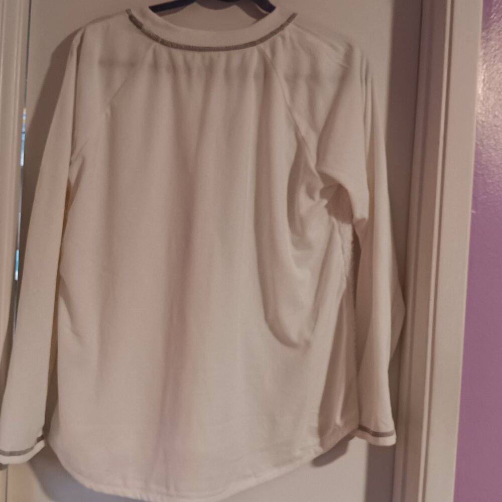 Secret Treasures Women's Cat Nap Pajama Top Size Large Long Sleeve - Picture 7 of 7
